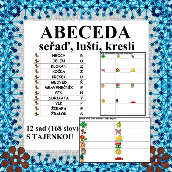 ABECEDA – seřaď slova, vylušti tajenku, nakresli 1