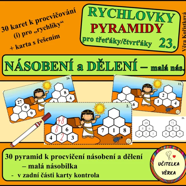 RYCHLOVKY 23 - NÁSOBENÍ A DĚLENÍ v oboru malé násobilky 1