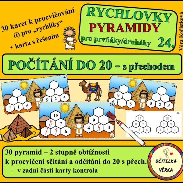 RYCHLOVKY 24 - POČÍTÁNÍ DO 20 s přechodem přes základ 10 1