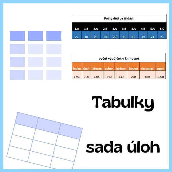 TABULKY - zadání či pracovní listy 1