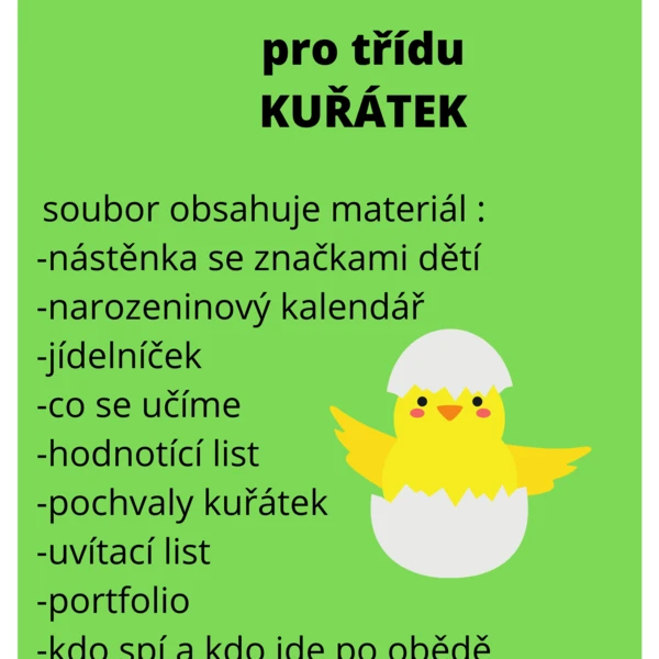Třída kuřátek 1