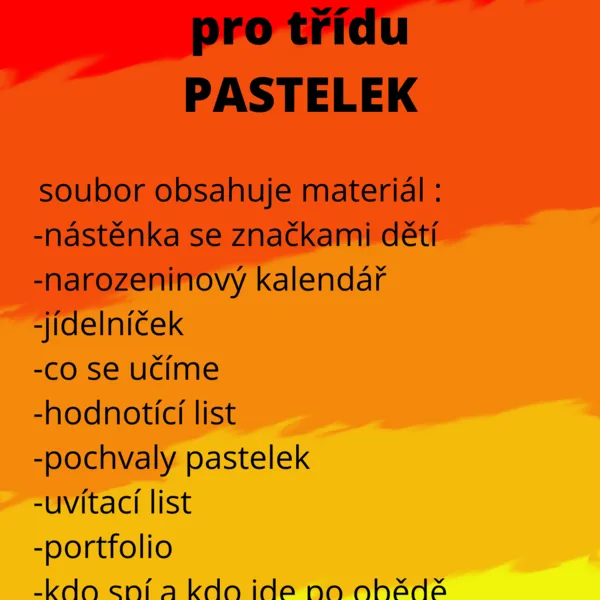 Třída pastelek 1