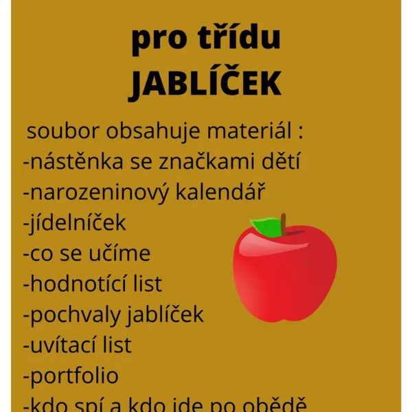 Třída jablíček 1