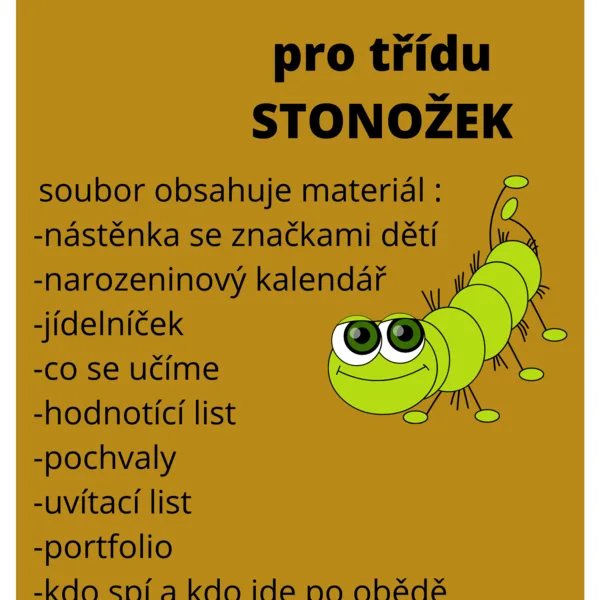 Třída stonožek 1