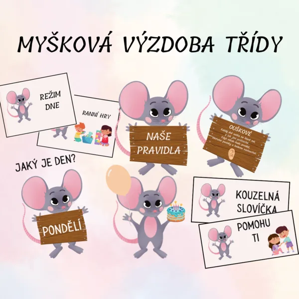 Výzdoba třídy - MYŠKY 1