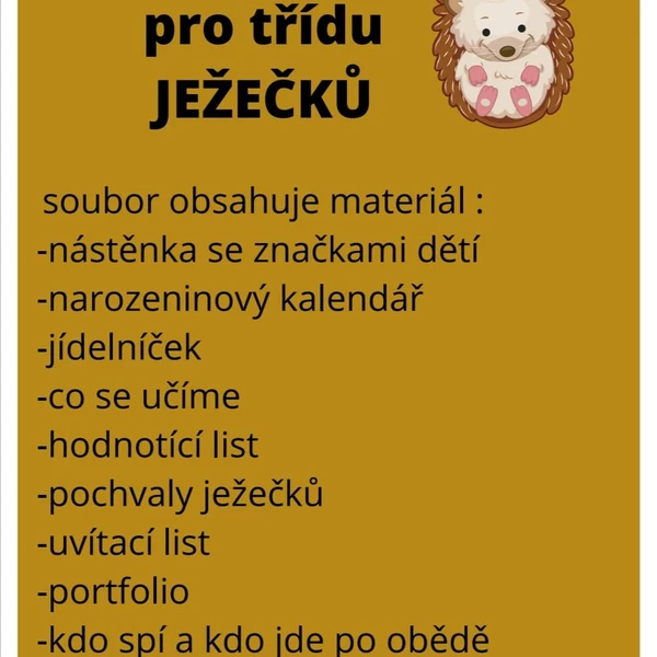 Třída ježečků 1