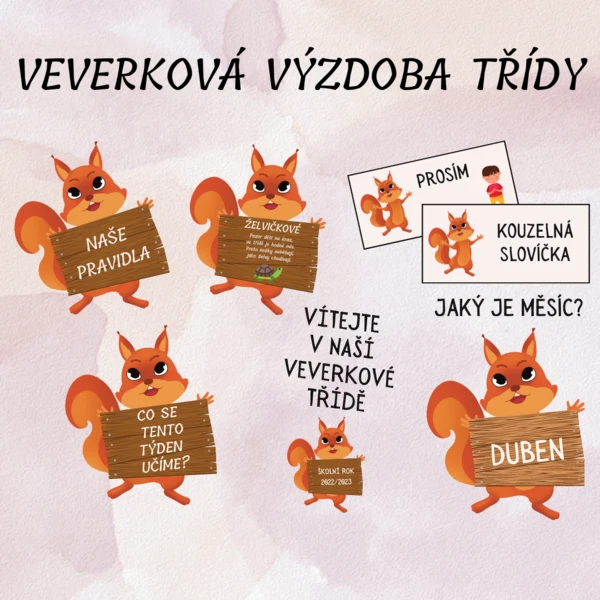 Výzdoba třídy - VEVERKY 1