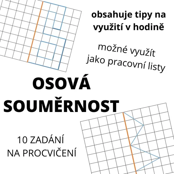 Osová souměrnost v mříži - 10 zadání 1