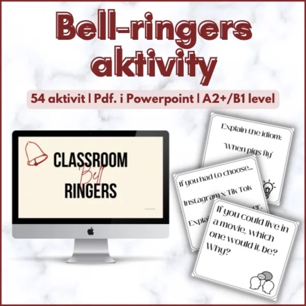 Bell-ringers | 54 aktivit na začátek/konec hodiny | A2-B1 úroveň 1
