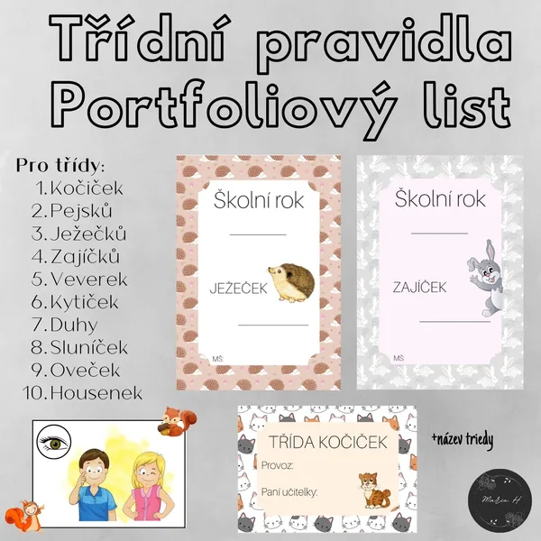 Třídní pravidla II, výzdoba třídy 1