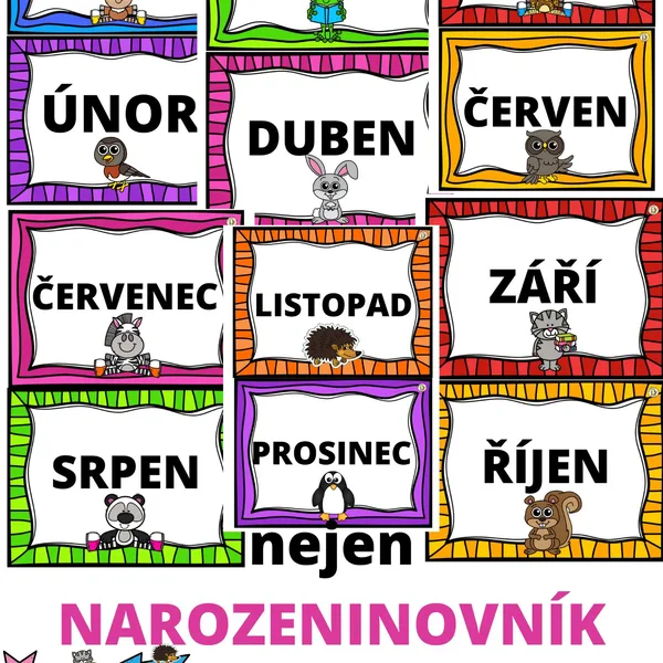 nejen NAROZENINOVNÍK - zvířata 1