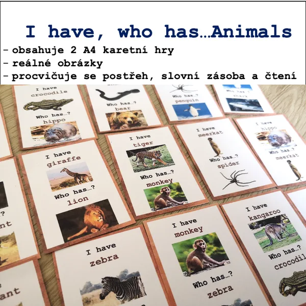 I have, who has? Animals 1