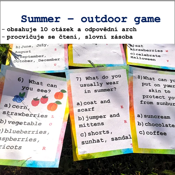 Summer questions - outdoor game 1