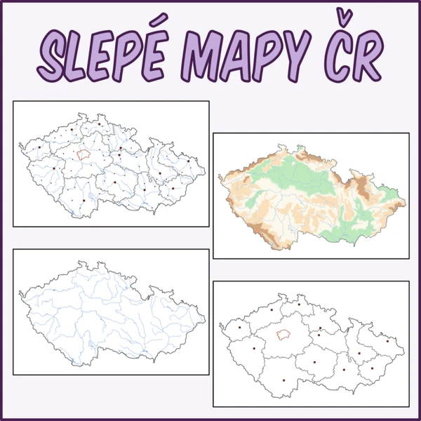 Česká republika - Slepé mapy 1