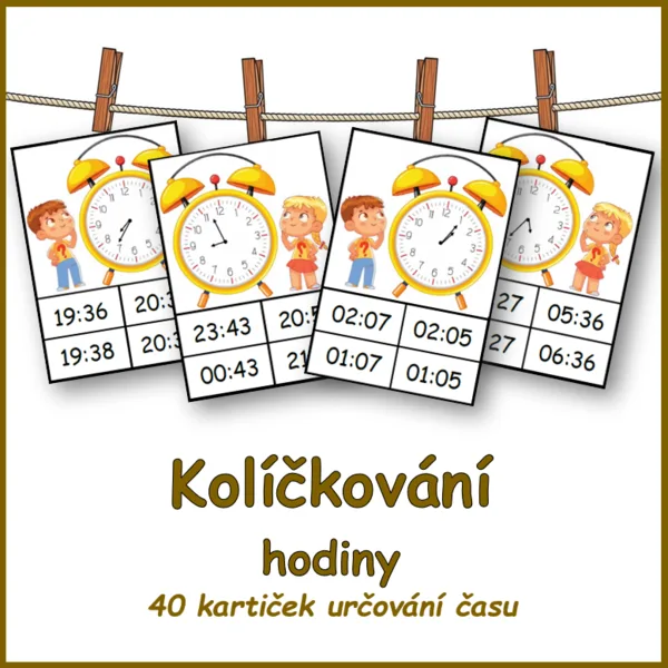 HODINY - kolíčkování 1