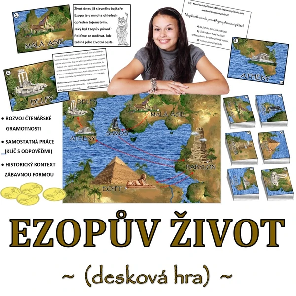 Ezopův život - desková hra (čtenářská gramotnost) 1