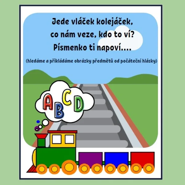 KOLEJÁČEK - počáteční hláska 1