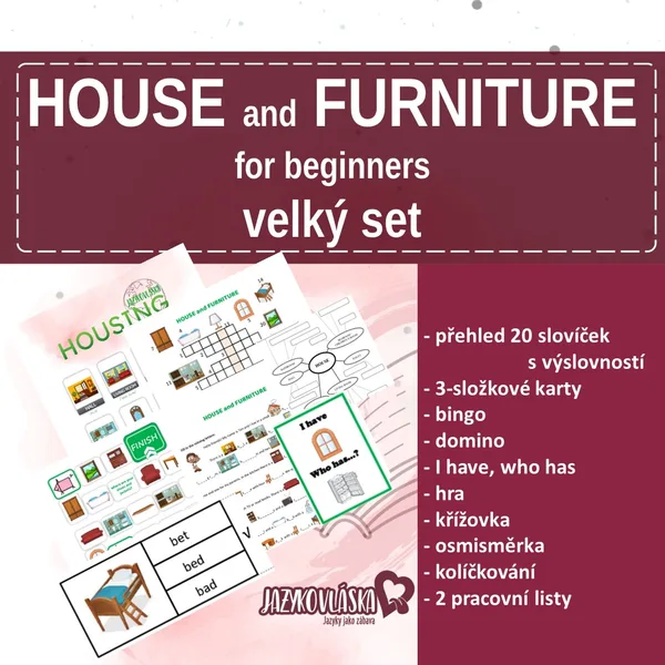 House and furniture for beginners velký set 1