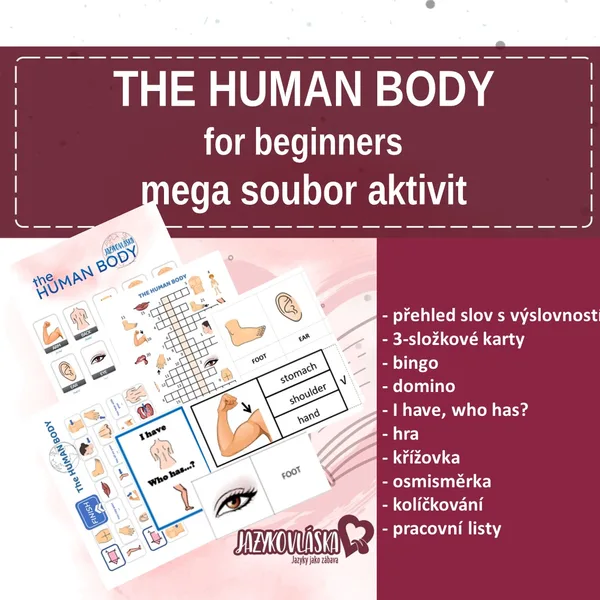 The human body for beginners velký set 1