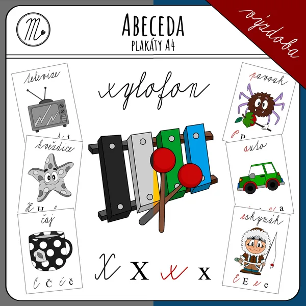 Obrázková abeceda - černobílá i barevná 1