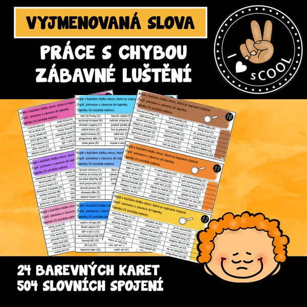VYJMENOVANÁ SLOVA - práce s chybou 1