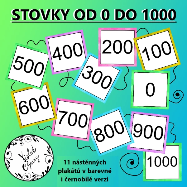 Stovky 0 až 1000 - Nástěnné plakáty 1