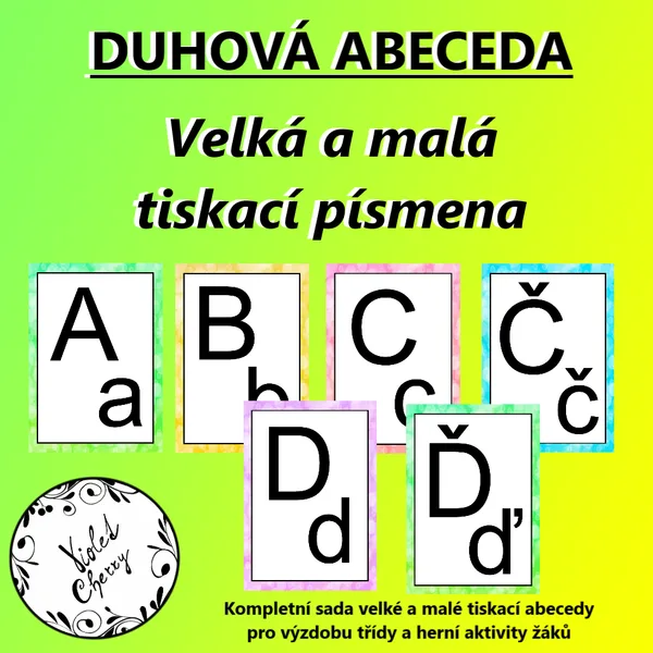 Duhová abeceda 2 - Velká a malá tiskací písmena 1