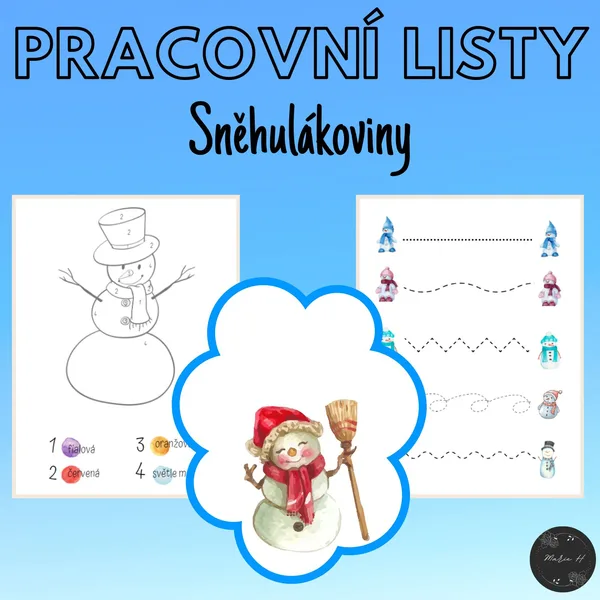 Sněhulákoviny, pracovní listy 1