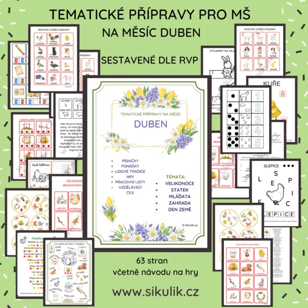 TEMATICKÉ PŘÍPRAVY PRO VÝUKU NA DUBEN 1