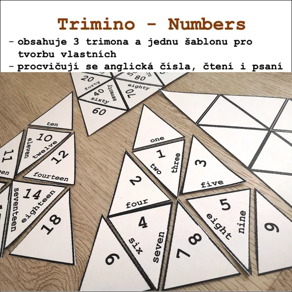 Trimino - Numbers - Čísla 1