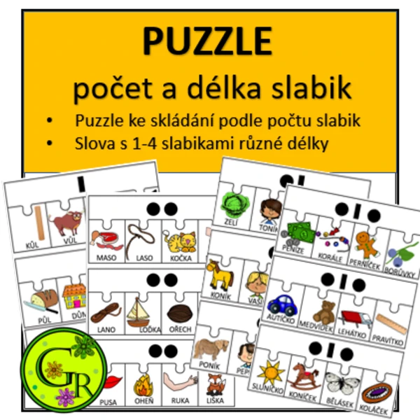 PUZZLE  - počet a délka slabik 1