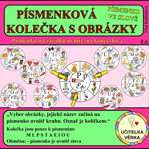 PÍSMENKOVÁ KOLEČKA S OBRÁZKY 1