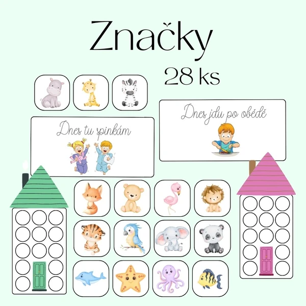 Značky - zvířátka 1