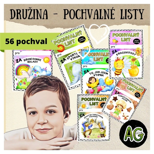 POCHVALY DO DRUŽINY - 56 pochvalných listů! 1