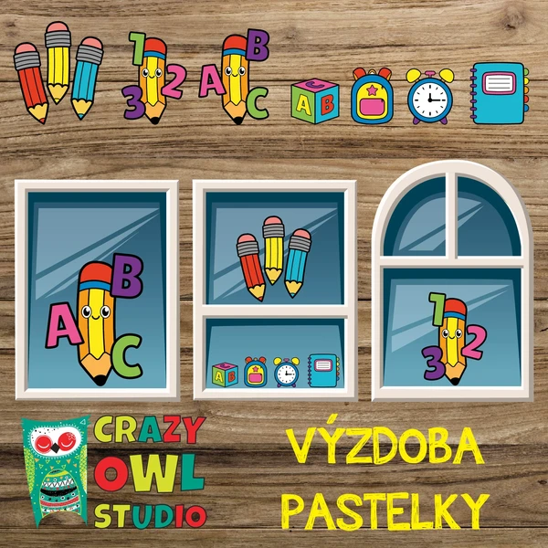 ŠABLONY – pastelky 1