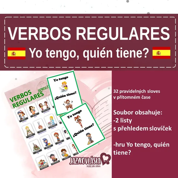 Verbos regulares Yo tengo, quién tiene? 1