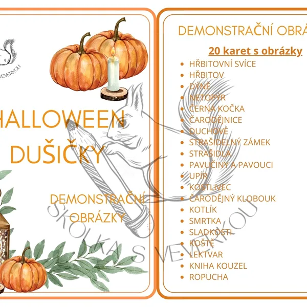 DUŠIČKY A HALLOWEEN demonstrační obrázky 1