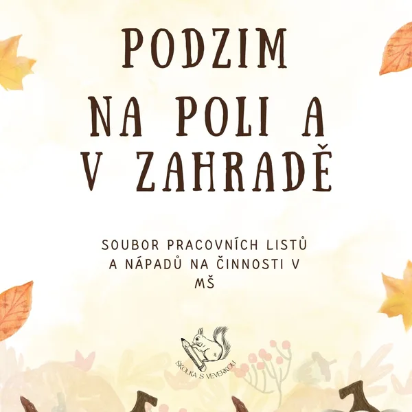 PODZIM Na poli a v zahradě - pracovní listy 1