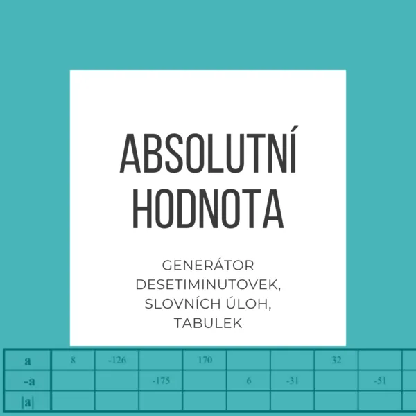 Absolutní hodnota - generátory na úvod celých čísel 1