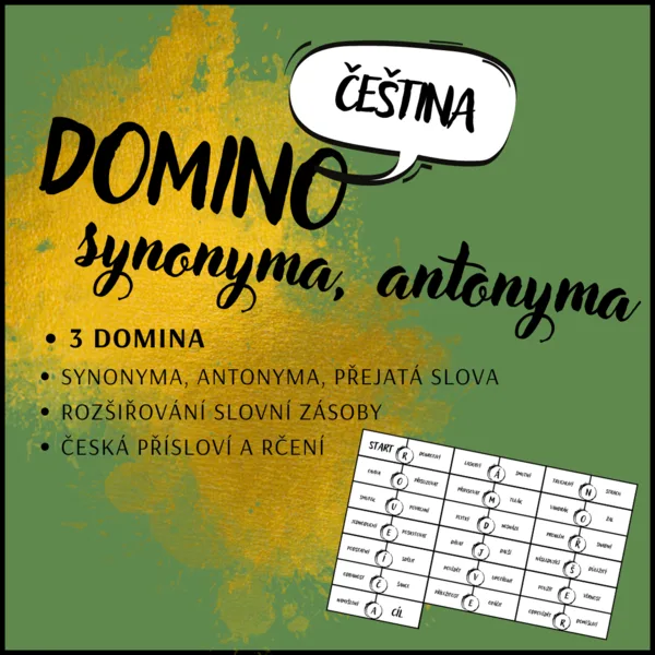 Domino - antonyma, synonyma 1