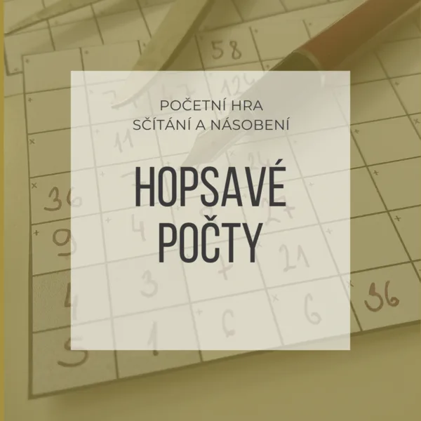 Hopsavé počty - hra na otestování sčítání a násobení přirozených čísel 1