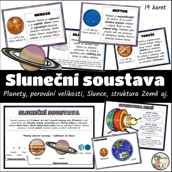 Solární systém, sluneční soustava, planety, vesmír 1