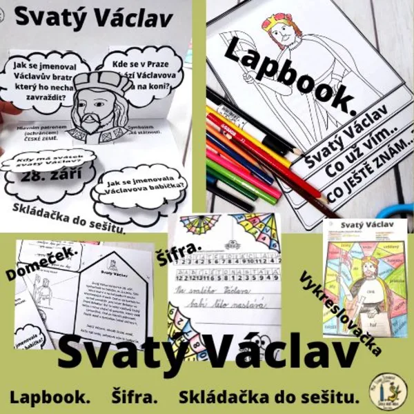 Svatý Václav - lapbook, šifra, vykreslovačka 1