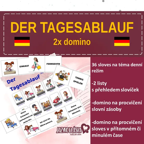 Der Tagesablauf 2x domino 1