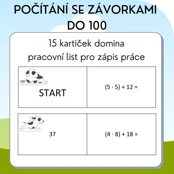 Počítání se závorkami v oboru do 100 1