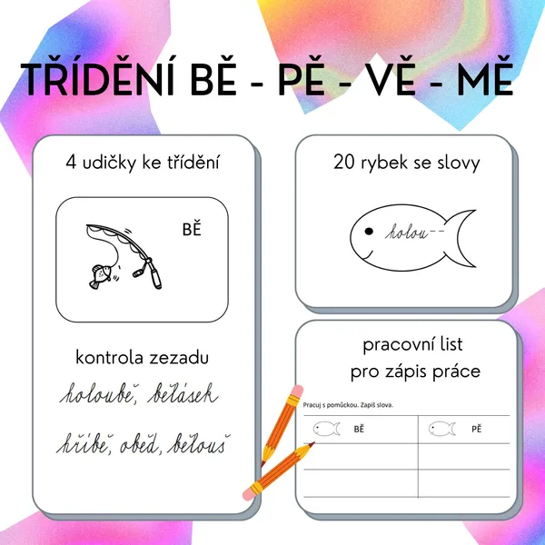 Slabiky bě, pě, vě, mě 1