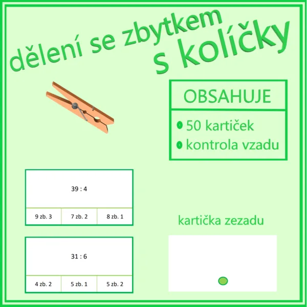 Dělení se zbytkem s kolíčky 1