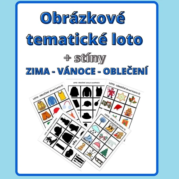 Obrázkové tematické LOTO - ZIMA 1