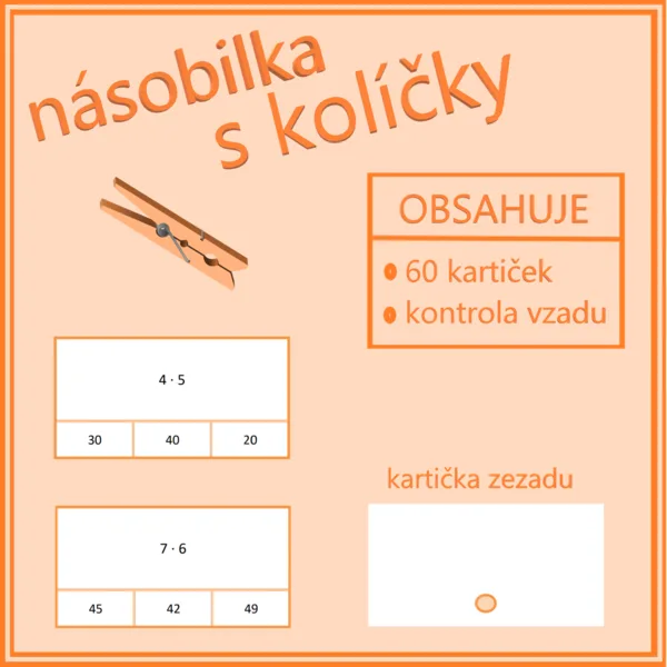 Násobilka s kolíčky 1
