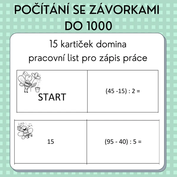 Počítání se závorkami do 1000 1